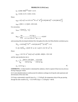 Heat transfer 5th ed incropera solution manual