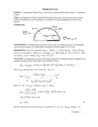 Heat transfer 5th ed incropera solution manual