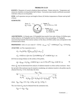 Heat transfer 5th ed incropera solution manual