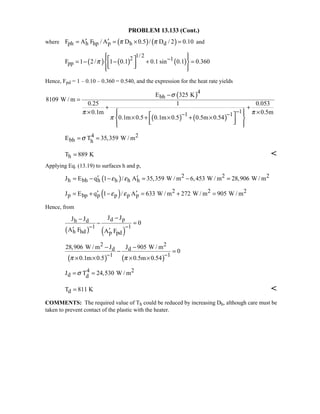 Heat transfer 5th ed incropera solution manual