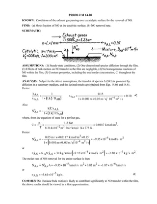 Heat transfer 5th ed incropera solution manual