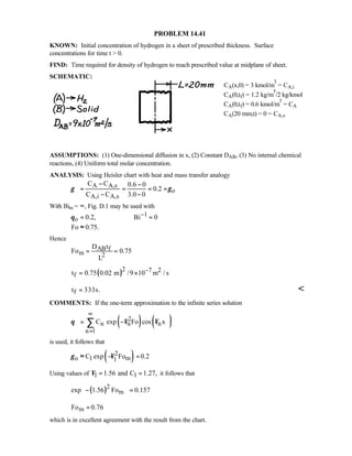 Heat transfer 5th ed incropera solution manual