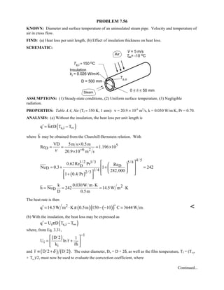 Heat transfer 5th ed incropera solution manual
