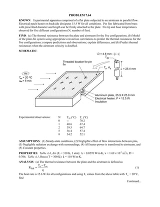 Heat transfer 5th ed incropera solution manual