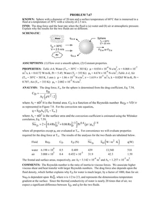 Heat transfer 5th ed incropera solution manual