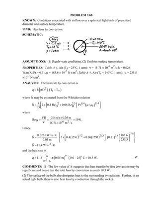 Heat transfer 5th ed incropera solution manual