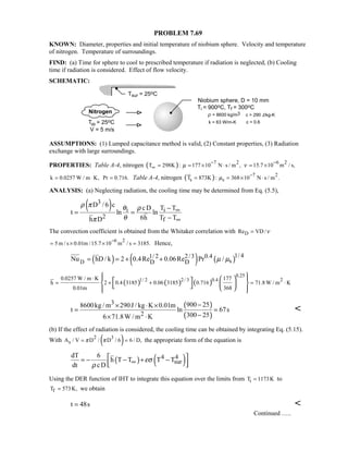 Heat transfer 5th ed incropera solution manual