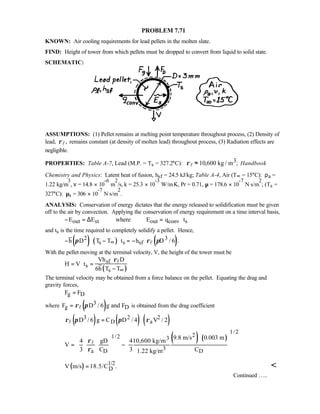 Heat transfer 5th ed incropera solution manual