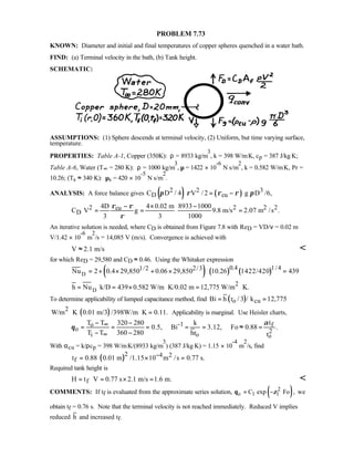 Heat transfer 5th ed incropera solution manual