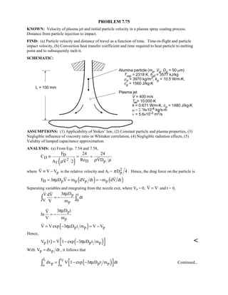 Heat transfer 5th ed incropera solution manual