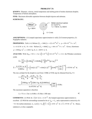 Heat transfer 5th ed incropera solution manual