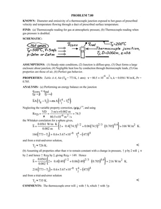 Heat transfer 5th ed incropera solution manual