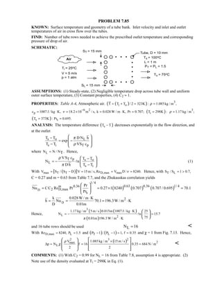 Heat transfer 5th ed incropera solution manual