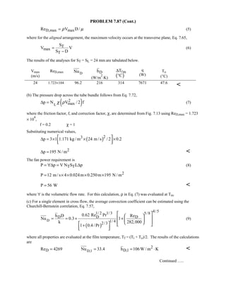 Heat transfer 5th ed incropera solution manual