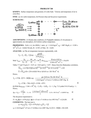 Heat transfer 5th ed incropera solution manual
