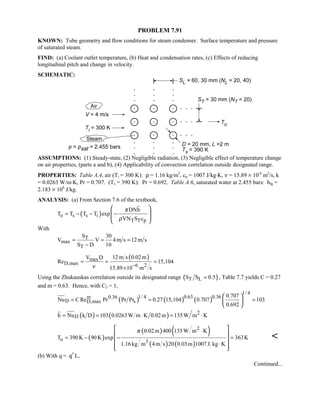 Heat transfer 5th ed incropera solution manual