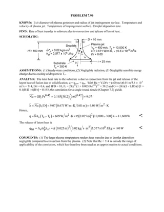 Heat transfer 5th ed incropera solution manual