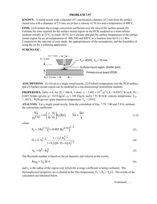 Heat transfer 5th ed incropera solution manual