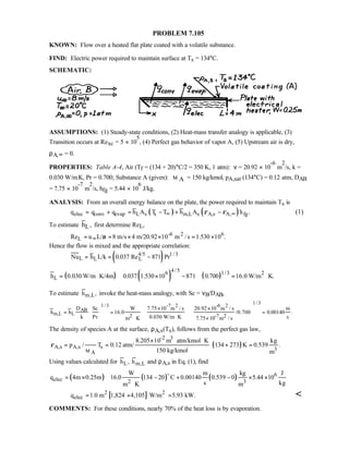 Heat transfer 5th ed incropera solution manual