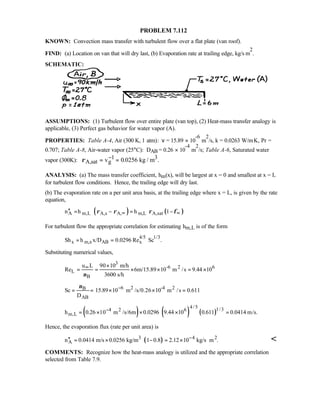 Heat transfer 5th ed incropera solution manual