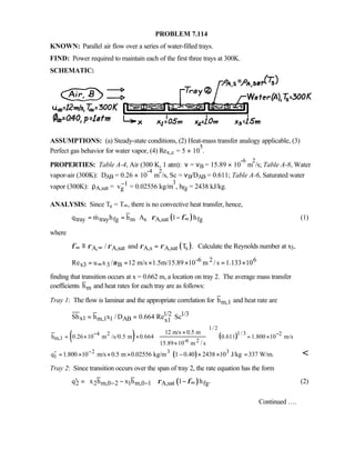 Heat transfer 5th ed incropera solution manual