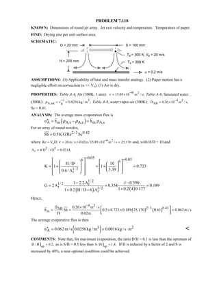 Heat transfer 5th ed incropera solution manual