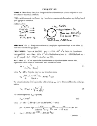 Heat transfer 5th ed incropera solution manual