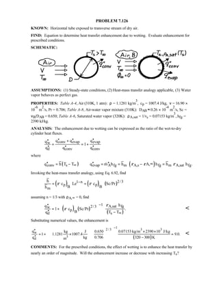 Heat transfer 5th ed incropera solution manual
