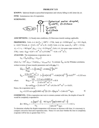 Heat transfer 5th ed incropera solution manual