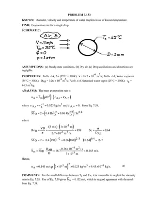 Heat transfer 5th ed incropera solution manual