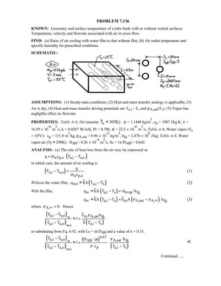 Heat transfer 5th ed incropera solution manual