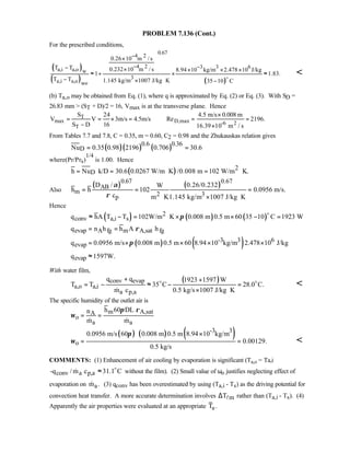 Heat transfer 5th ed incropera solution manual