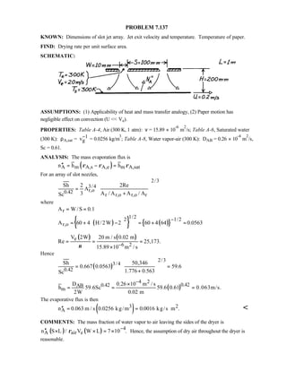 Heat transfer 5th ed incropera solution manual