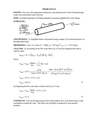 Heat transfer 5th ed incropera solution manual