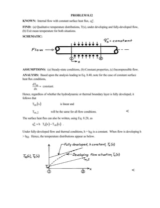 Heat transfer 5th ed incropera solution manual