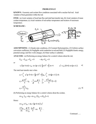 Heat transfer 5th ed incropera solution manual