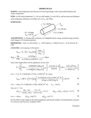 Heat transfer 5th ed incropera solution manual