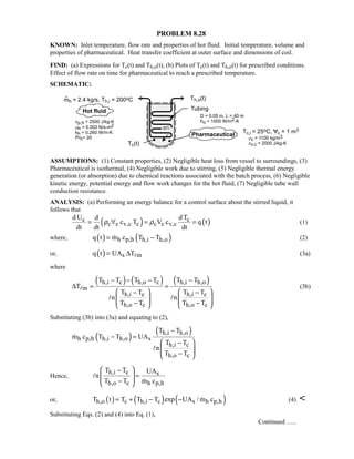 Heat transfer 5th ed incropera solution manual