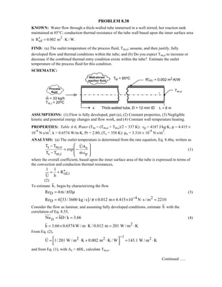 Heat transfer 5th ed incropera solution manual