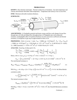 Heat transfer 5th ed incropera solution manual