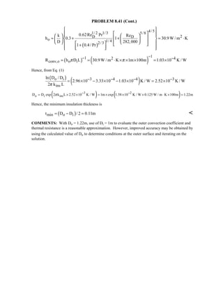 Heat transfer 5th ed incropera solution manual