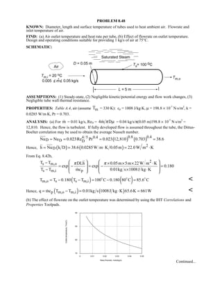 Heat transfer 5th ed incropera solution manual