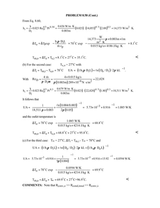 Heat transfer 5th ed incropera solution manual