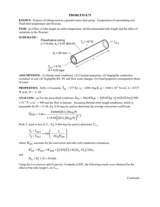 Heat transfer 5th ed incropera solution manual