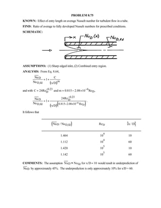 Heat transfer 5th ed incropera solution manual
