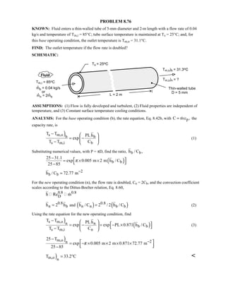 Heat transfer 5th ed incropera solution manual