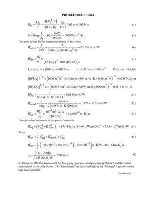 Heat transfer 5th ed incropera solution manual