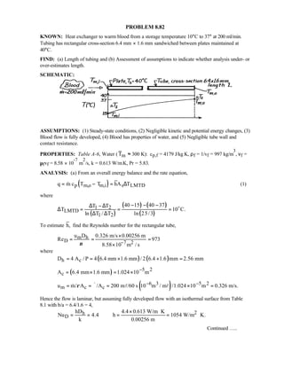 Heat transfer 5th ed incropera solution manual
