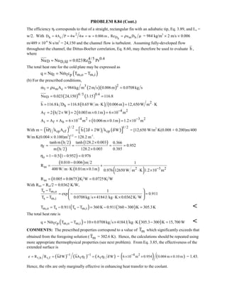 Heat transfer 5th ed incropera solution manual