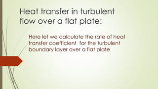 Heat transfer by forced convection in turbulent flow | PPTX